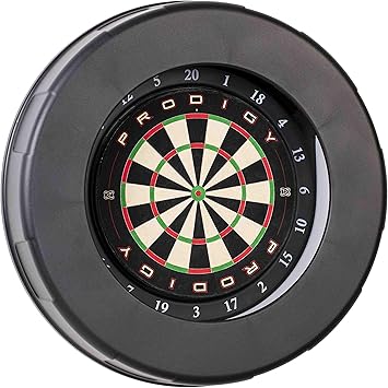 Prodigy Automatic Scoring Bristle Dartboard System - Automatic Scoring, Authentic Steel Tip Play, App Software, LED Lighting