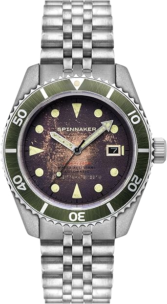 Spinnaker Men's 44mm Wreck Automatic Watch with Leather Strap SP-5089