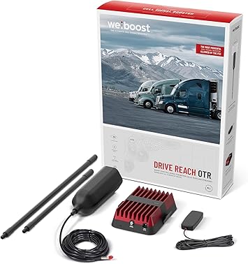 weBoost Drive Reach OTR - Cell Phone Signal Booster for Trucks and SUVs | Boosts 5G & 4G LTE for All U.S. Carriers - Verizon, AT&T, T-Mobile & more | Made in the U.S. | FCC Approved (model 477154)
