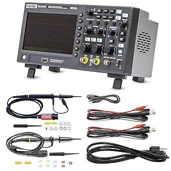 Hantek DSO2D15 Digital Storage Lab Oscilloscopes150MHz Bandwidth 2CH Dual Channel 1GSa/s 8M Memory Depth with 1CH Waveform Generator with High Voltage Probe