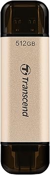 Transcend JF930 512GB Dual USB C Flash Drive for iPhone/iPad/Mac/Windows, Android/Tablet/PC/Gaming Console, Photo Stick Up to 420MB/s, USB 3.2 Thumb Drive, Memory Stick with 2-in-1 Type C &Type A