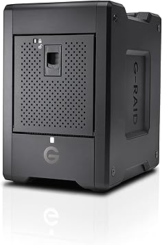 SanDisk Professional 72TB G-RAID Shuttle 4 - Enterprise-Class 4-Bay External Hard Drive, Thunderbolt 3 and USB-C, Transportable, Hardware RAID - SDPH34H-072T-NBAAB