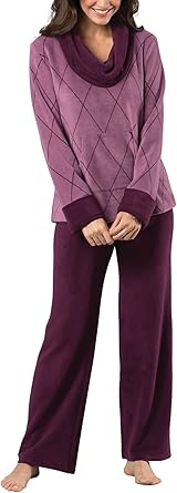 PajamaGram Women's Petite Pajama Sets - Ladies Petite Pajamas, Plum, XLP