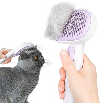 Aumuca Cat Brush for Shedding, Cat Brushes for Indoor Cats, Cat Brush for Long or Short Haired Cats, Cat Grooming Brush Cat Comb for Kitten Rabbit Massage Removes Loose Fur