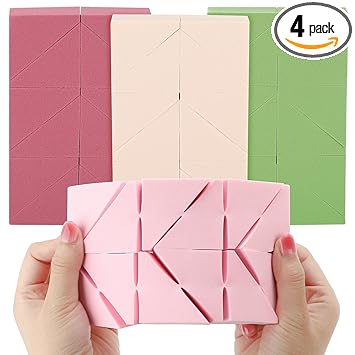 WSYUB Makeup Sponges Wedges, Disposable Makeup Applicator Cosmetic Wedges Sponges for Foundation Latex Free, Medium Size
