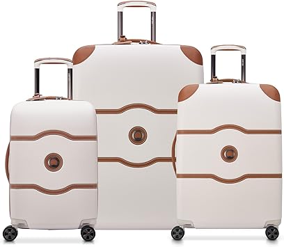 DELSEY PARIS Chatelet Air 2.0 Hardside Luggage with Spinner Wheels, Angora, 3 Piece Set, (19/24/28)