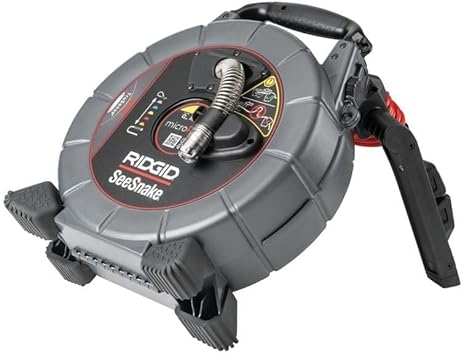 RIDGID 70808 SeeSnake MicroReel APX Diagnostic Pipe Inspection Camera with TruSense Technology, 512 Hz Sonde, High Efficiency LEDs