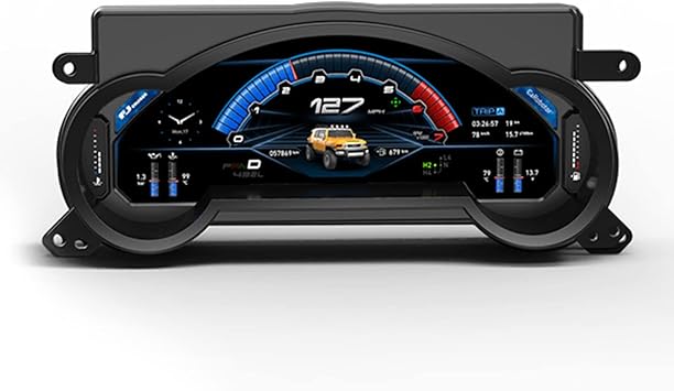 for Toyota FJ Cruiser Instrument Cluster Dashboard Display, Digital Dashboard Panel Car Virtual Cockpit Speedometer