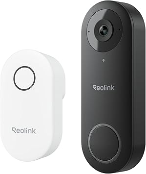 REOLINK Video Doorbell WiFi Camera - Wired 2K Outdoor, 5G&2.4G WiFi, 4:3 Wide View Angle, Smart Detection, Local Storage, No Subscription Front Door Home Security, Customized Reolink Chime