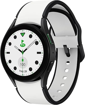 SAMSUNG Galaxy Watch 5 Golf Edition, 40mm Bluetooth Smartwatch w/ Body, Health, Fitness and Sleep Tracker, Improved Battery, Enhanced GPS Tracking, US Version, Gray Bezel w/Two-Tone Band