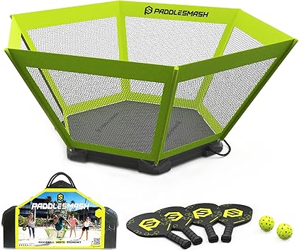 PaddleSmash - Pickleball Yard Game As Seen on Shark Tank - Beach, Backyard, Tailgate & Lawn, Outdoor Activities for Adults and Family - Easy Assembly