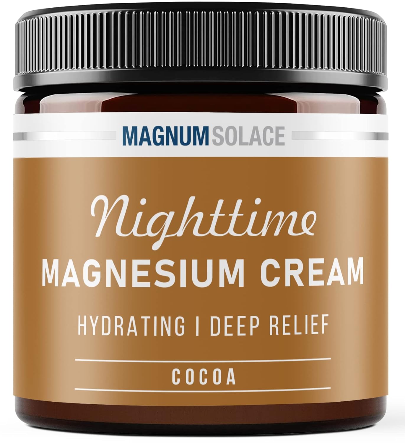 Magnum Solace Magnesium Lotion – Nighttime Magnesium Cream – Apply to Legs, Arms or Chest - Topical Magnesium Chloride – USA Made and Safe for Kids (Clary Sage)