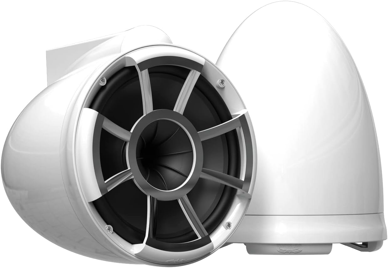 Wet Sounds | REV 10 B-FC SS V2 | Revolution Series 10" Black Tower Speakers with Fixed Clamp 1 7/8"-3"