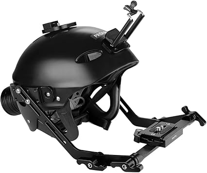 PROAIM Surfer Helmet Rig for DSLR Camera/Smartphone. for Film & Photography. Head Size Range: 22 to 24.4". Offers Payload up to 1.4kg / 3.08lb. (P-CSHR-01)