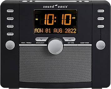 Sound Oasis Deluxe Bluetooth Sleep Tinnitus Sound Machine, World’s Best White Noise Machine for Better Sleep, Tinnitus Management, Clock Radio 288 Sounds