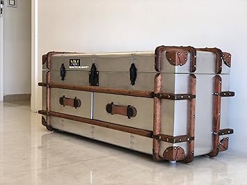 NauticalMart AERO Coffee Table Aluminium Furniture Table Home Decor Aviator (18 Inches)