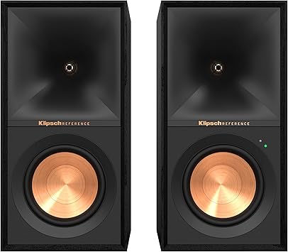 Klipsch R-50PM Powered Speakers with 5.25" Woofers, Black