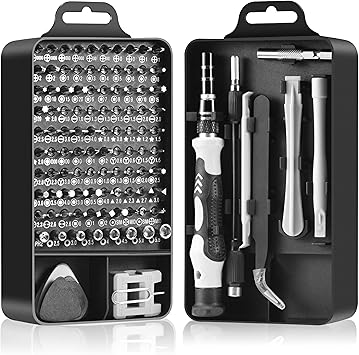 NECAMOCU Precision Screwdriver Set, Premium 115 in 1 Magnetic Repair Tool Kit for Electronics, Computer, iPhone, Laptop, Game Console, Watch, Eyeglasses