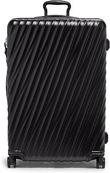 TUMI - 19 Degree Large Expandable Checked Luggage - 4-Wheels - Durable Hard Shell Zipper Expansion Checked Bag - Suitcase - Matte Black