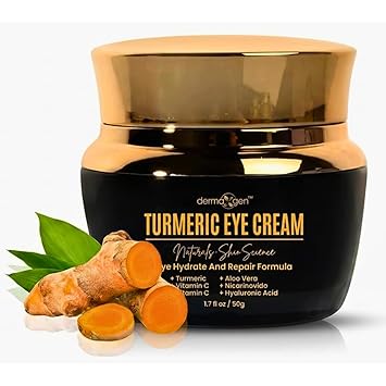 Vitamin C + Turmeric Eye Cream for Dark Circles & Puffiness - Hydrating & Moisturizing Under Eye Cream for Fine Lines & Bags - Reduce Dark Spots and Wrinkles for a Fresh Look - 1.7 FL OZ