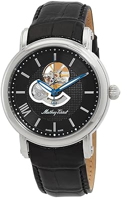 Mathey-Tissot Skeleton Automatic Black Dial Men's Watch H7053AN