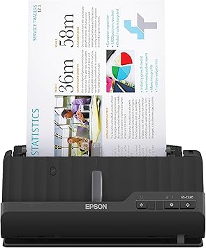 Epson Workforce ES-C220 Compact Desktop Document Scanner - 2-Sided Scanning - ADF - for PC and Mac