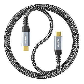 ZeroneTeck USB C Cable 3ft, USB C 3.2 Gen 2X2 Cable, 4K Monitor Video Output, 20Gbps High Speed Data Transfer, 100W Fast Charging for Carplay iPhone 16, MacBook, Dell, ARZOPA, KYY for Portable Monitor