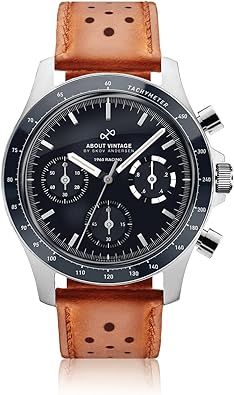 About Vintage 1960 Racing Chronograph Mens Watch, Stainless Steel