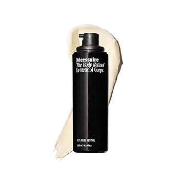 Nécessaire The Body Retinol - Firming Repair Serum + Retinol Body Lotion For Women & Men. Wrinkle + Line Prevention. 0.1% Pure + 10% AHA Crepey Skin Treatment. 5.1 oz