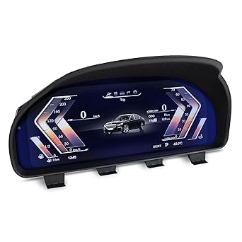 XUENAV Digital Speedometer Replacement with HUD for BMW 5 Series F10 F11 F18 2011 2012 2013 2014 2015 2016 2017 LCD car Dashboard Digital Gauge Instrument Cluster Digital Panel 12.3 inch Screen