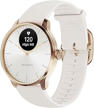 Withings ScanWatch Light - Hybrid Smart Watch, Heart Rate Monitoring, Fitness Tracker, Cycle Tracker, Sleep Monitoring