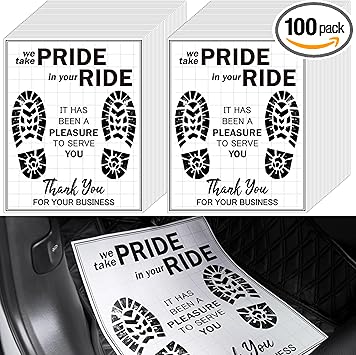 Timgle 1000 Pcs Paper Car Floor Mats Disposable Pads Covered Mats Automotive Floor Protective White Paper Cars Auto Detailing Supplies 20" x 16"