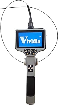 Vividia NP-1811 Flexible Non-Articulation 1.8mm Diameter 1.1 Meter Long Borescope Endoscope Videoscope Inspection Camera with 5" LCD Monitor