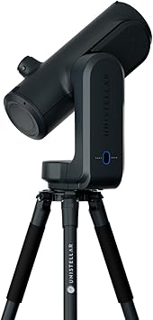 Odyssey PRO - UNISTELLAR Smart Telescope (with Eyepiece), 85mm f/3.9 (320mm) Digital & Computerized, App-Controlled Motorized Alt-Az, Enhanced Vision, RAW/FITS Export, 64GB, 5h Battery (Black)
