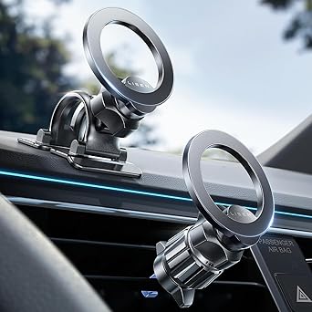 LISEN for MagSafe Car Mount,Car Accessories for Women Men [2025 Ultra] Magnetic Phone Holder for Car 360 Dashboard Vent Phone Mount for Car Organization iPhone 16 15 14 13 12 Pro Plus Mini, Black