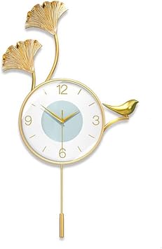 Modern Wall Clock Digital Home Decor Accessories Glass Mirror Metal Hands (Color : A Size : 45 * 71cm) (A 45 * 71cm)