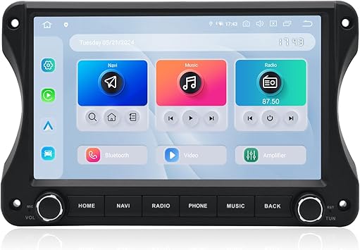 Dasaita Android 13 Car Stereo Upgrade for Jeep Wrangler JL & Gladiator JT 2018-2022 Wireless Carplay & Android Auto, 10.2" Touch Screen, 8GB+256GB Head Unit, Radio, GPS, Bluetooth 5.0, 5G WiFi, 4G LTE