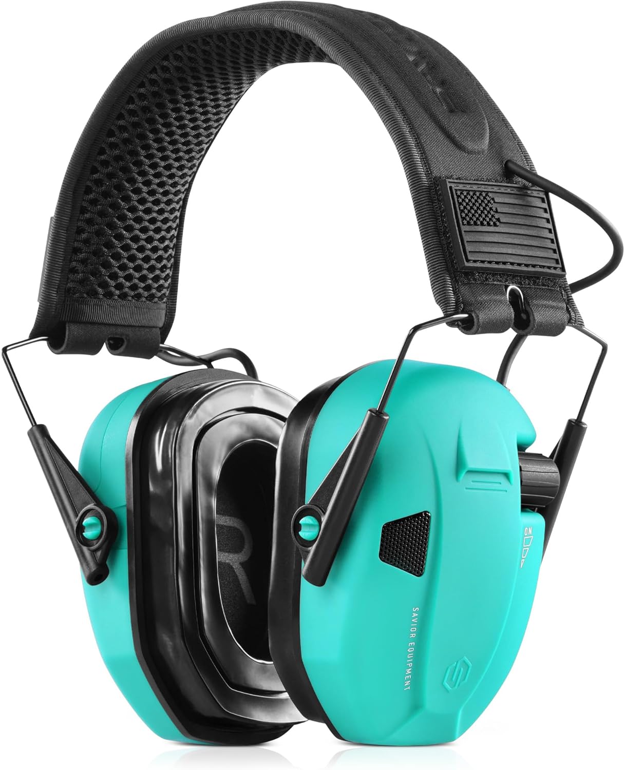 Savior Equipment Apollo Electronic Earmuffs For Shooting w/Gel Ear Pads, 24dB NRR, Noise Cancelling Ear Protection Headset