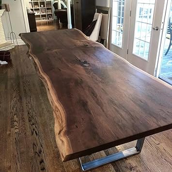 Large Massive Live Edge Wooden Dining Table Coffee Table Console Table Living Room Table Kitchen Table Patio Table Bar Table End/Side Table Centre Table Home Décor (30" Inches Tall, 72 x 36 Inches)
