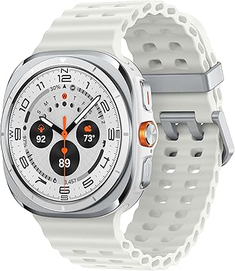 Samsung Galaxy Watch Ultra (2024) 47mm LTE AI Smartwatch w/Energy Score, Wellness Tips, Heart Rate Tracking, Sleep Monitor, Fitness Tracker, GPS, Titanium White [US Version, 1Yr Manufacturer Warranty]