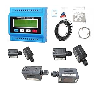 Ultrasonic Flow Meter Clamp Sensor Liquid Digital Ultrasonic Flowmeter TUF-2000M Wall Mounted Module Water Flow Meter Transducer TS-2/TM-1-HT Sensor Transducer Accessories(TS-2-HT TM-1-TL-1-HT)