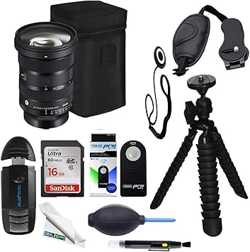 Sigma 24-70mm f/2.8 DG DN II Art Lens for Sony E with Deal-Expo Advanced Accessories Bundle...