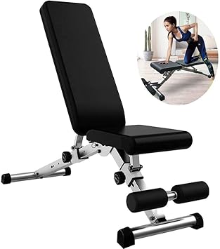 Adjustable Weight Bench Workout Bench Weight Bench Foldable Multifunctional Adjustable Home Fitness Equipment, Flying Bird/Bench Press Chair/Sit-Ups/Abs Muscle Board