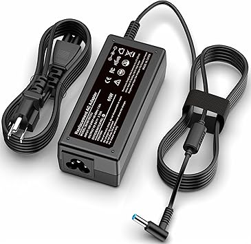 PIOEVTKA Replacement for HP Laptop Charger 65W 45W Computer Charger Smart Blue Tip Power Adapter