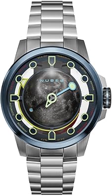 Nubeo Men's 48mm Tranquility Automatic Limited Edition Watch with Solid Stainless Steel Bracelet NB-6091