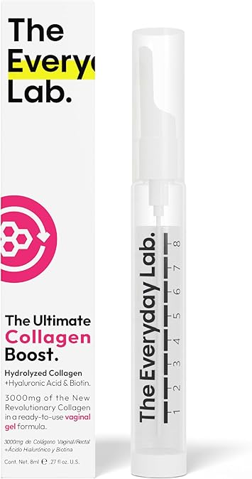 Ultimate Collagen Boost Gel 8 ml Applicator | Hydrolyzed Collagen, Hyaluronic Acid & Biotin | Intimate Care Moisturizing Gel | Vaginal or Rectal | 99% Absorption