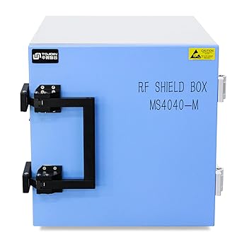TOJOIN 0.8-8GHz Manual RF Shield Box/RF Chamber, with Cooling Fan, with 5 RF Baffle Assembly and 1 EMI Filter, for OEM/WiFi/Bluetooth/Mobile R&D and Production Testing