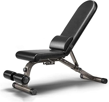 Folding Dumbbell Stool Adjustable Bench Household Weightlifting Bed Exercise Bench Sit-ups Strength Training Fitness Equipment Bearing 300kg Adjustable Benches