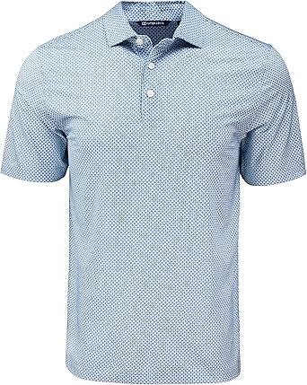 Cutter & Buck Pike Eco Diamond Dot Print Recycled Mens Polo