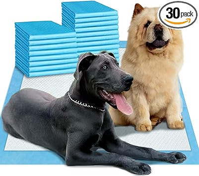 Boscute Enormous Size 54"x37" Pee Pads for Large Dogs, Heavy Absorbent Quick Dry Disposable Puppy Pee Pads, Thicken Strong Leak-Proof Backing Disposable Dog Pads